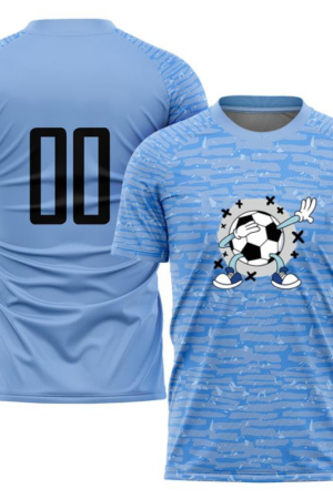 Everydaycommunionshop Cartoon Soccer Ball With A Pair Of Shoes And A Pair Of Hands Soccer Jersey