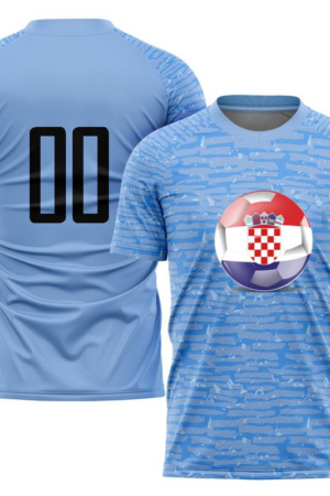 Everydaycommunionshop Croatia Flag Soccer Ball Soccer Jersey