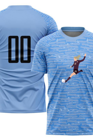 Everydaycommunionshop Female Soccer Player Flat Soccer Jersey