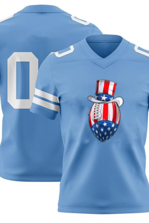 Everydaycommunionshop Football Uncle Sam 4th July American Football Jersey