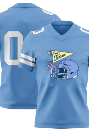 Everydaycommunionshop Go Team Football Helmet Design PO American Football Jersey
