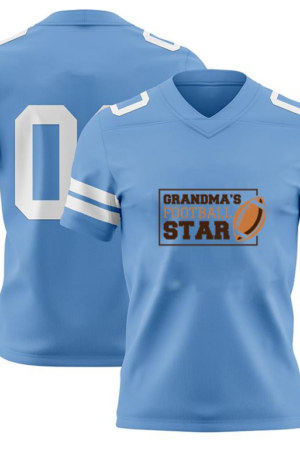 Everydaycommunionshop Grandmas Football Star Design American Football Jersey