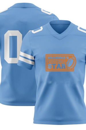 Everydaycommunionshop Grandmas Football Star Design JLK American Football Jersey