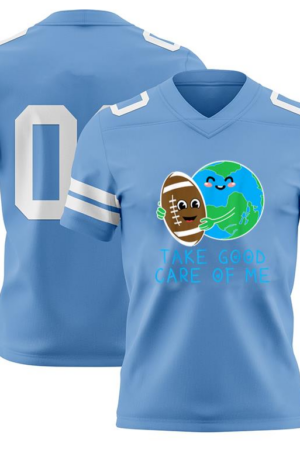 Everydaycommunionshop Happy Earth-Day Planet Gift Idea Funny Hug Football American Football Jersey