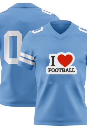 Everydaycommunionshop I Love Football Sticker American Football Jersey