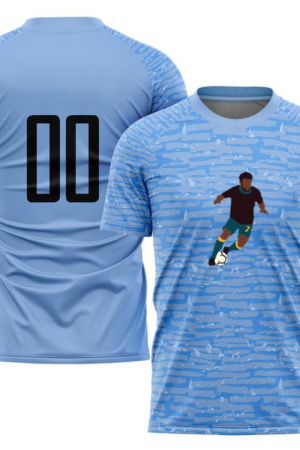 Everydaycommunionshop Male Soccer Player Dodging Flat Soccer Jersey