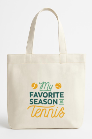 Everydaycommunionshop My Favorite Season Is Tennis Canvas Tote Bag