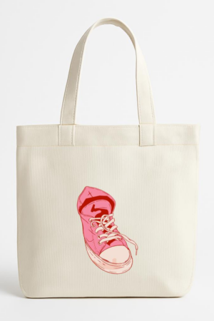 Everydaycommunionshop Pink Dirty Shoe Canvas Tote Bag