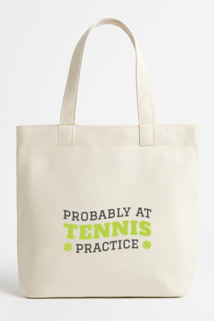 Everydaycommunionshop Probably At Tennis Practice Canvas Tote Bag