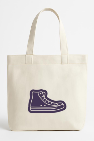 Everydaycommunionshop Sneaker Cut Out Canvas Tote Bag