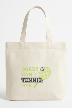 Everydaycommunionshop Sorry Cant Tennis Bye Canvas Tote Bag