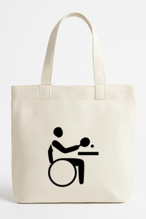 Everydaycommunionshop Table Tennis Paralympic Silhouette Canvas Tote Bag
