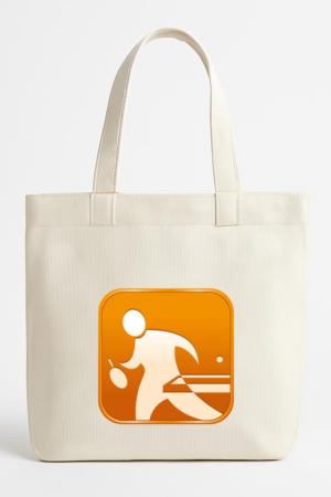 Everydaycommunionshop Table Tennis Square Icon Canvas Tote Bag