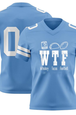 Everydaycommunionshop Taco Football Whiskey WTF American Football Jersey
