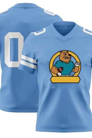 Everydaycommunionshop Teddy Bear Holding A Football In A Circle American Football Jersey